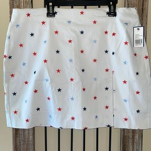 NWT! Crown & Ivy Stars Skort sz 14